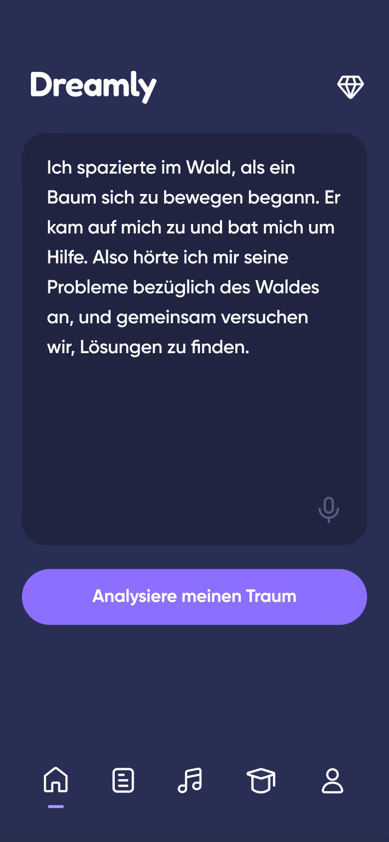 Persönliche Traumanalyse in Dreamly