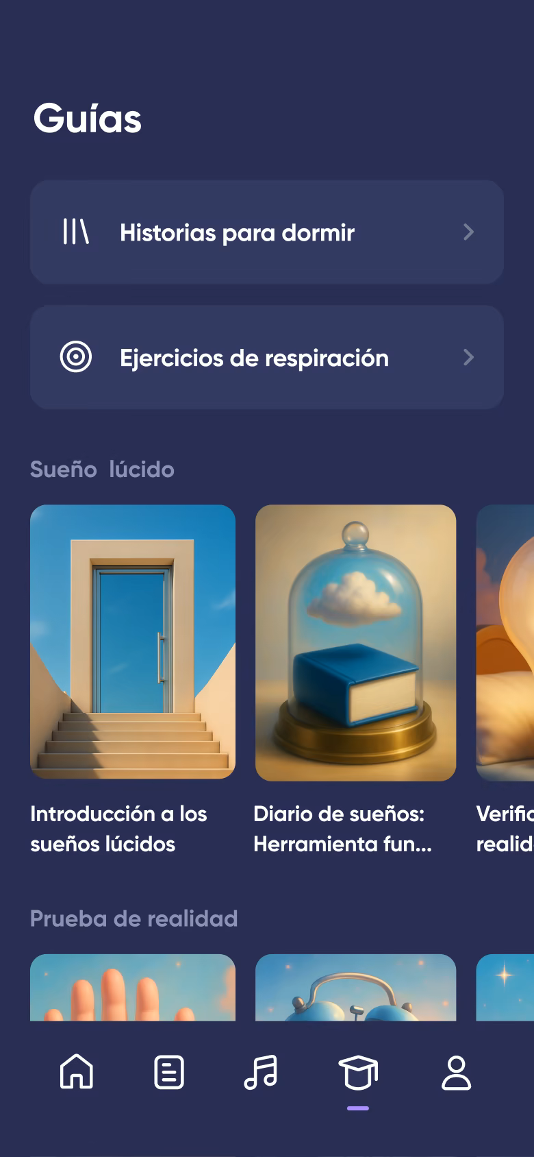 Guía de sueños lúcidos en Dreamly
