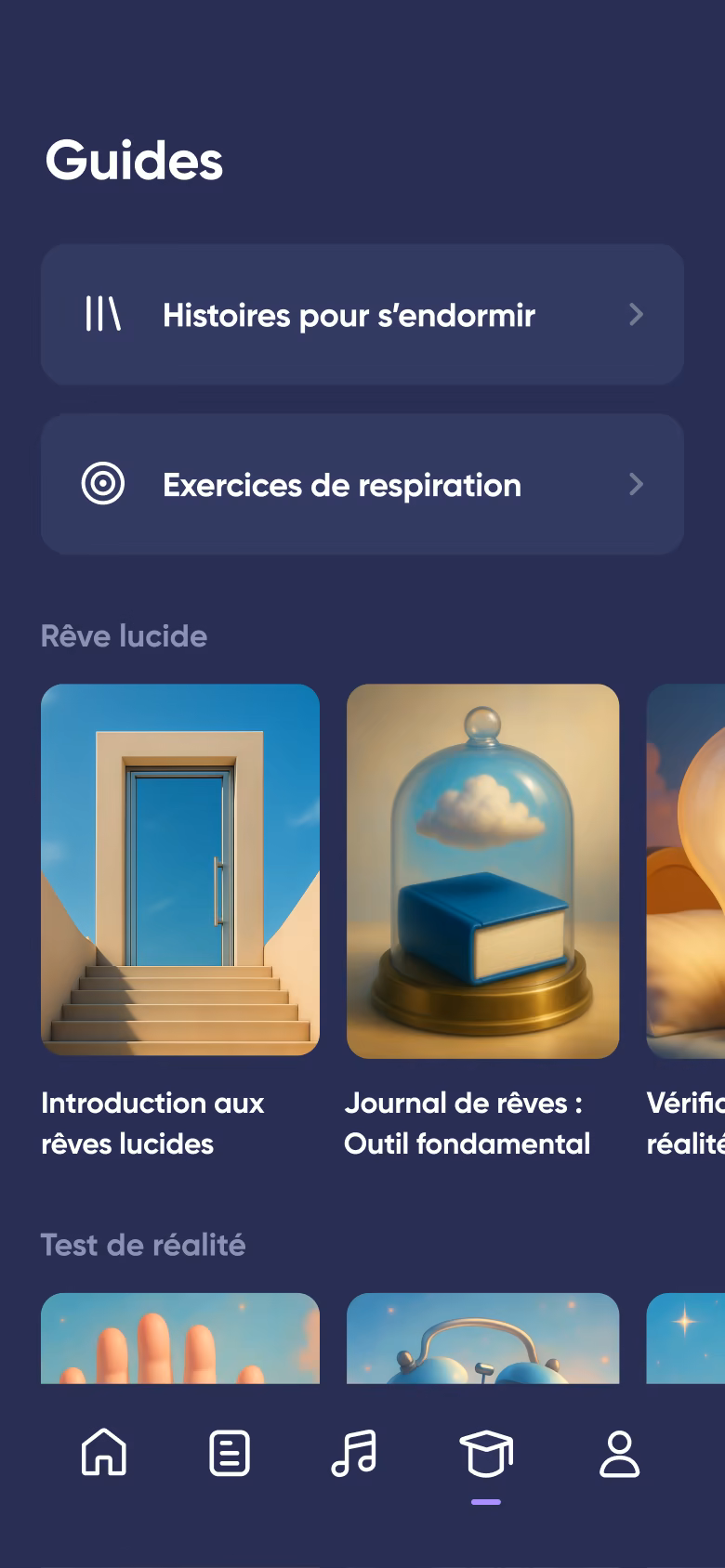Guide du rêve lucide dans Dreamly