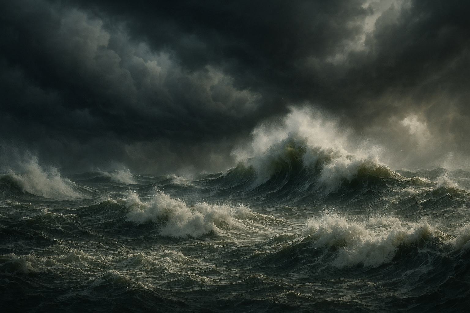 Symbolic interpretation of dreaming of drowning in a stormy sea