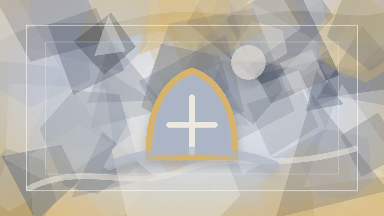 Stained-glass Dreamly illustration for coffin dream meaning