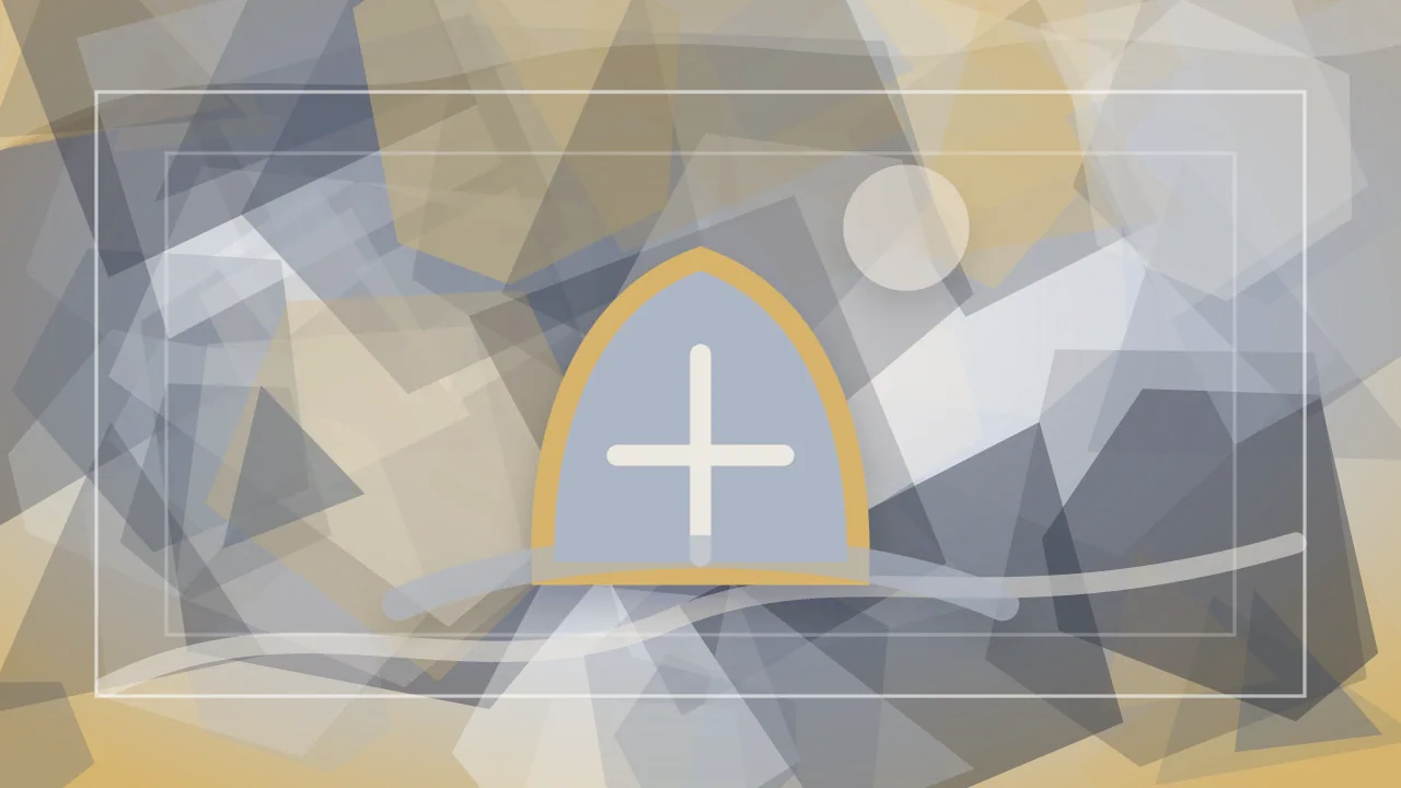 Stained-glass Dreamly illustration for grave dream meaning