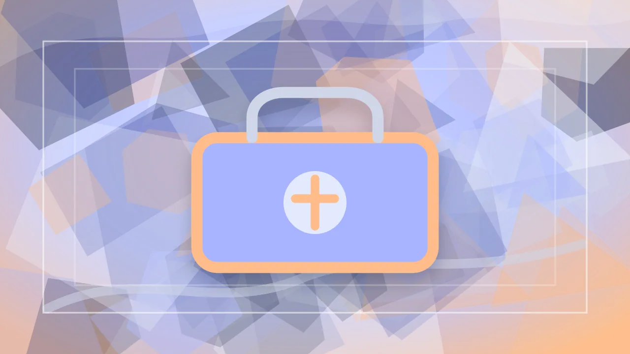 Stained-glass Dreamly illustration for hospital dream meaning