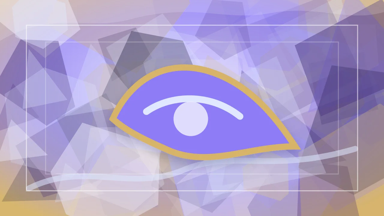 Stained-glass Dreamly illustration for monster dream meaning