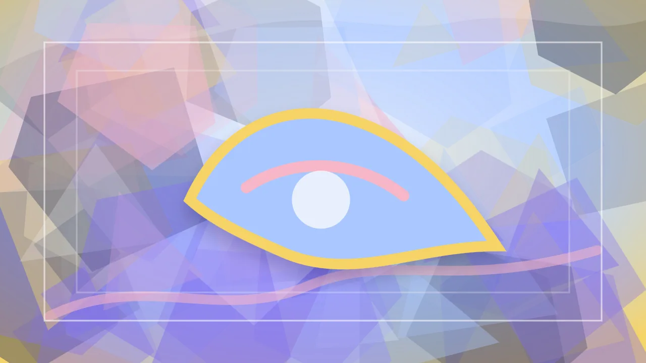 Stained-glass Dreamly illustration for mountain dream meaning